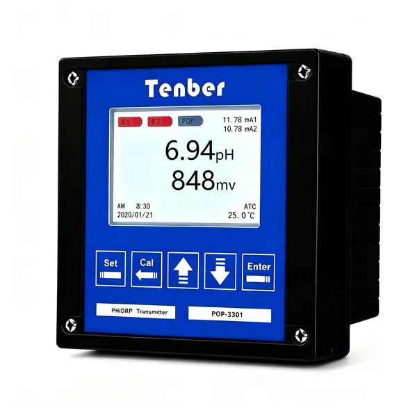 Tenber POP-3301 Dual-Channel pH ORP Controller industrial water quality instrument